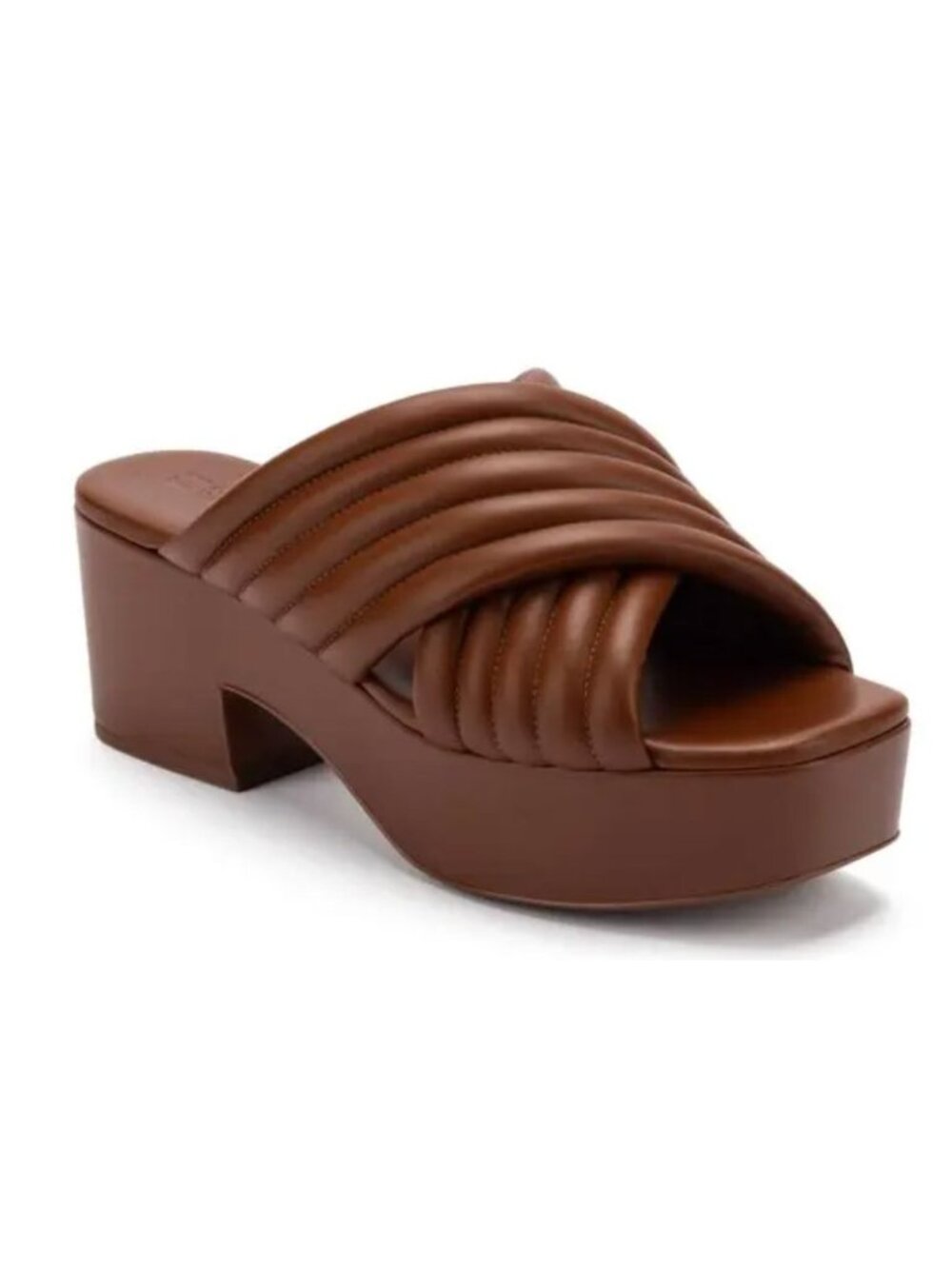 NEW Mercedes Castillo Veronica Platform Sandal Brown Size EU 36 US 6 $485 [jb]